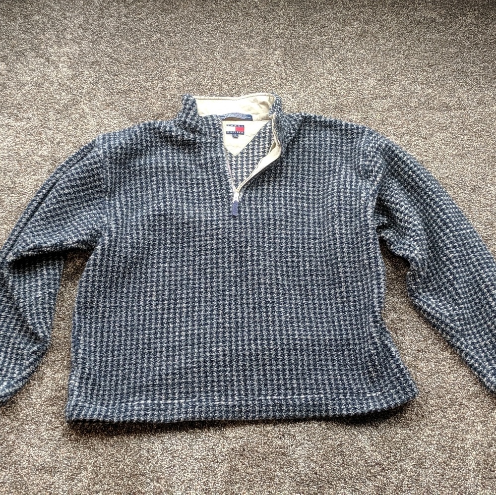 Tommy Hilfiger 90s Knit Zip Sweatshirt Sweater XL